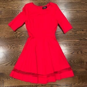 Lulu's Vibrant Red Mini Dress